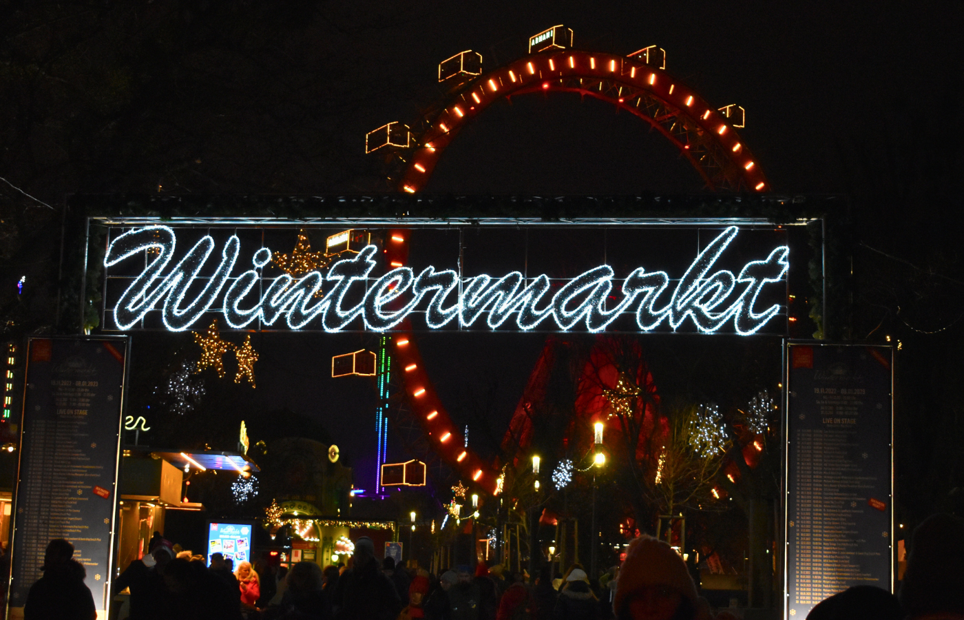 Ingresso del Wintermarkt al Prater di Vienna
