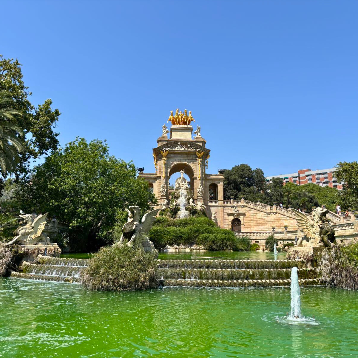 parc de la ciutadella barcellona parco con bambini